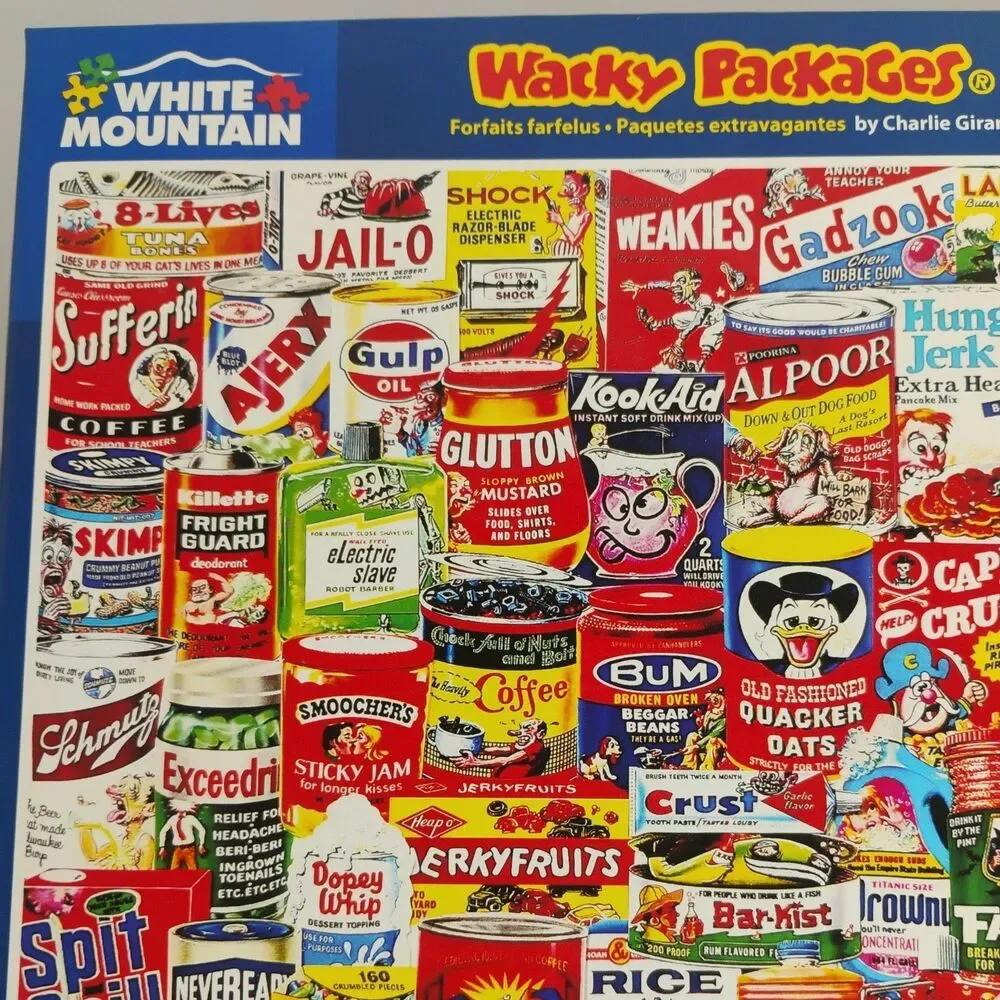 White Mountain 2014 WACKY PACKAGES #1065S COMPLETE Puzzle